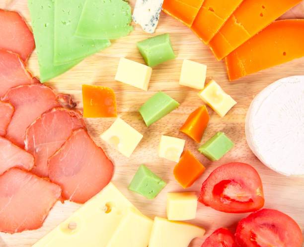 istock Set of meat and cheese. 1210488394