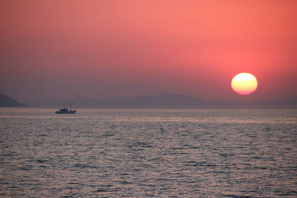 istock Sunset at Seto Inland Sea 1210491303