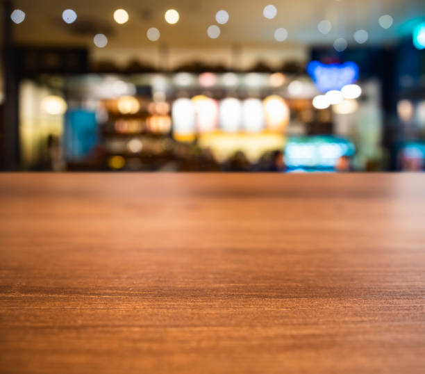 istock Table top People drinking in Bar cafe restaurant Blur background 1210494086