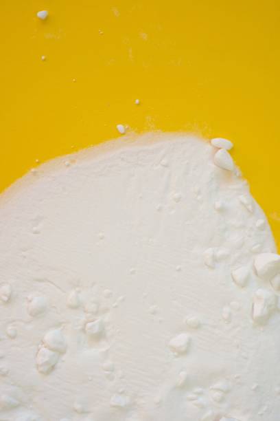 istock Baking soda (Sodium bicarbonate) .Baking soda on a bright yellow background. Ingredient for baking. Health and cleanliness. copy space. 1210500448