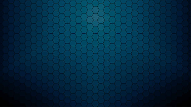 ilustraciones, imágenes clip art, dibujos animados e iconos de stock de fondo claro hexagonal azul oscuro - vídeo de alta definición