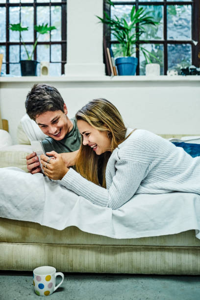 istock We've finally found an app we both like 1210504309