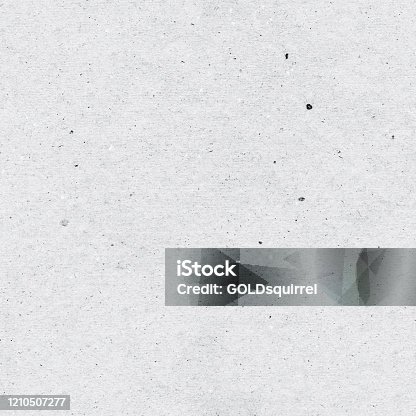 istock Seamless recycled flat gray paper background - a flat sheet of paper with a pronounced texture with visible pollution and roughness of handmade paper - original vector illustration 1210507277