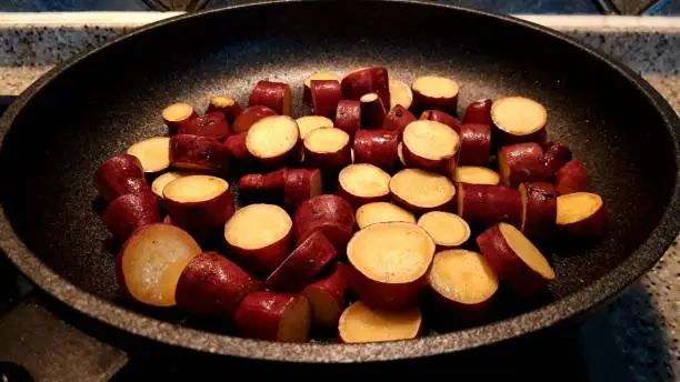 Photo of make a snack out of long, small sweet potatoes