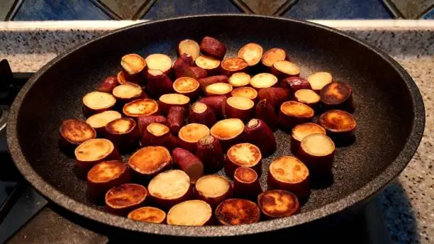 Photo of make a snack out of long, small sweet potatoes