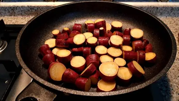 Photo of make a snack out of long, small sweet potatoes