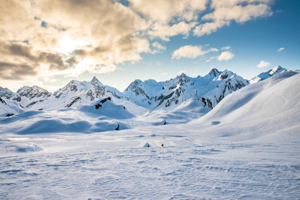 istock Riale, a typical Val Formazza village with snow