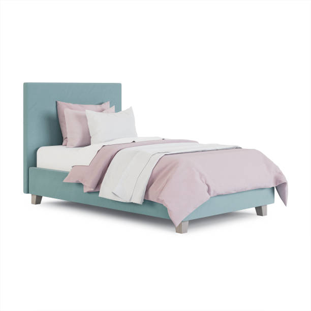 istock Baby bed on a white background. Clipping path included. 3D rendering. 1210516914