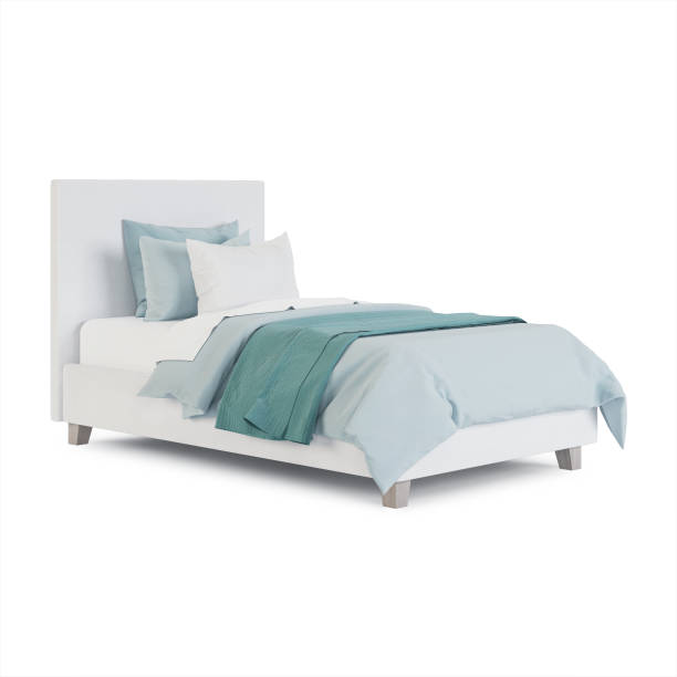 istock Baby bed on a white background. Clipping path included. 3D rendering. 1210516951