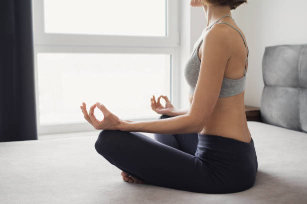 istock Young woman practicing yoga. Meditation and harmony concept 1210522249