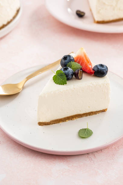 istock Slice of New York Cheesecake with berries. 1210523772