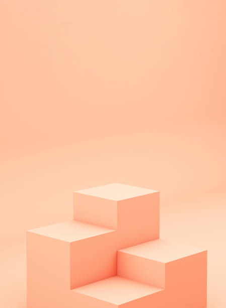 istock Geometric figures display on pink background,3d rendering ,3d illustration 1210523860