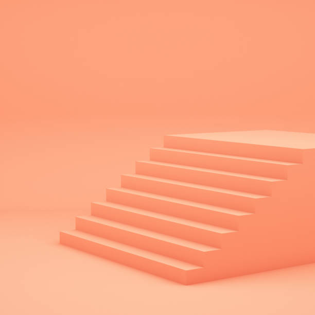 istock Geometric figures display on pink background,3d rendering ,3d illustration 1210523983