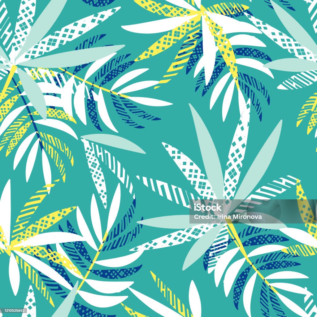 Tropical Pattern Vector Vector Seamless Tropical Pattern Stock Illustration - Download Image ...