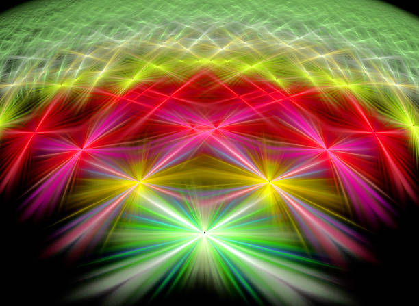 istock Abstract illustration of a fractal pattern on black background 1210531920