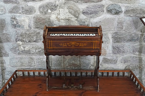 antique organ in historic church