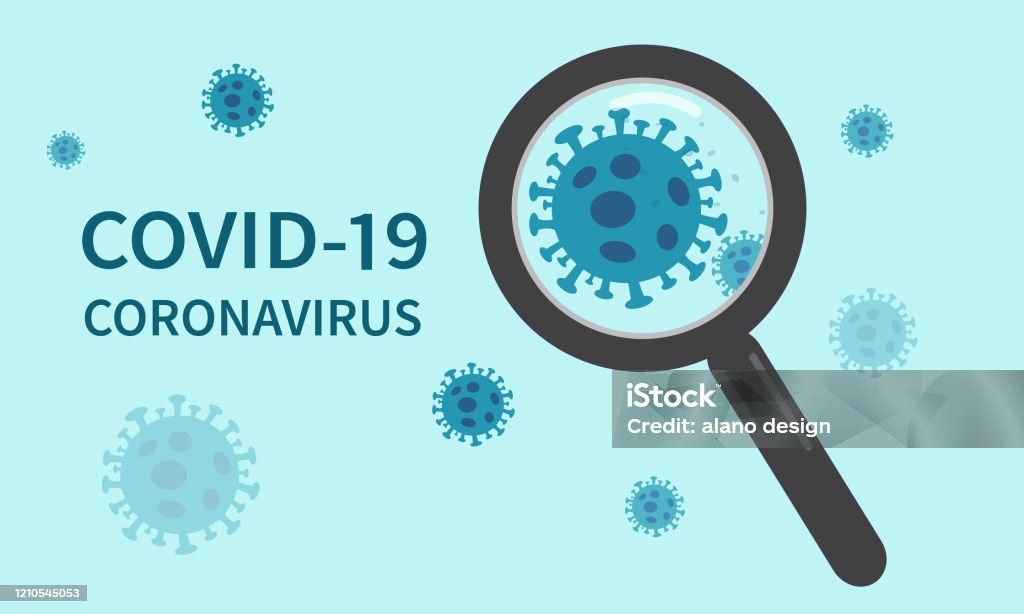 El brote de coronavirus COVID-19 se ha propagado desde China. Célula de coronavirus. Ilustración vectorial - arte vectorial de COVID-19 libre de derechos