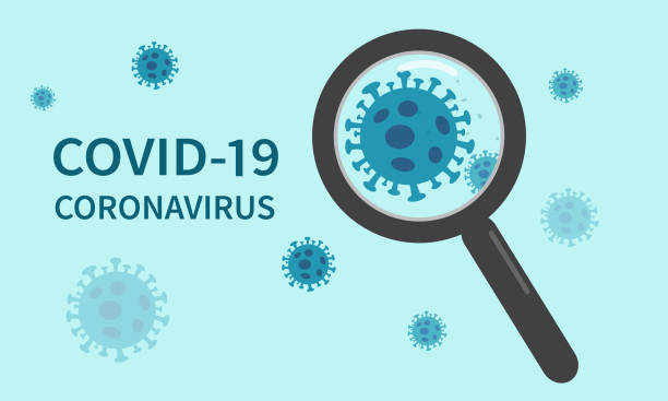 coronavirus covid-19 salgını çin'den yayıldı. coronavirüs hücresi. vektör çizimi - corona virüs stock illustrations