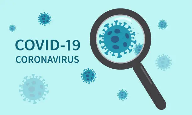 Vector illustration of The coronavirus COVID-19 outbreak has spread from China. Coronavirus cell. Vector illustration