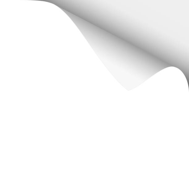 istock Vector upper right curl of corner of white sheet of paper. 1210545200