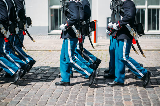istock Honor guards of Copenhagen are so coordinated 1210548289