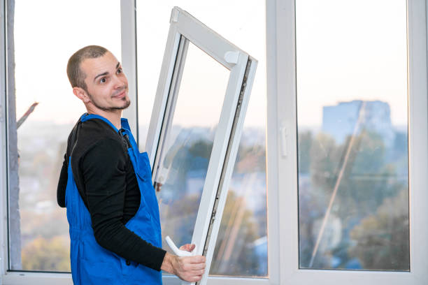 istock Professional master at repair and installation of windows, at work 1210551054