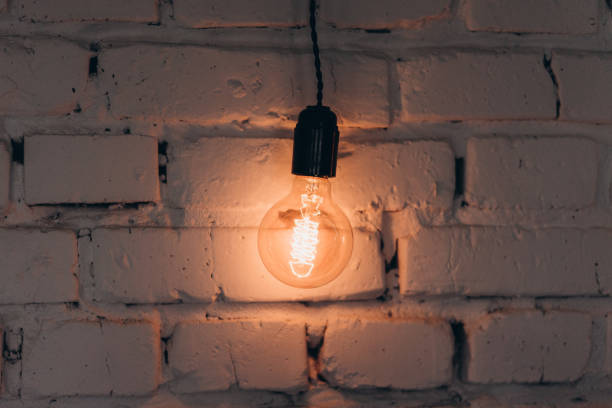 istock closeup light bulb garland, wall decoration, home decor 1210552830