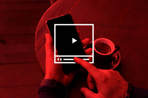 istock Video Marketing Concept.Hand pressing transparent white button 1210559059