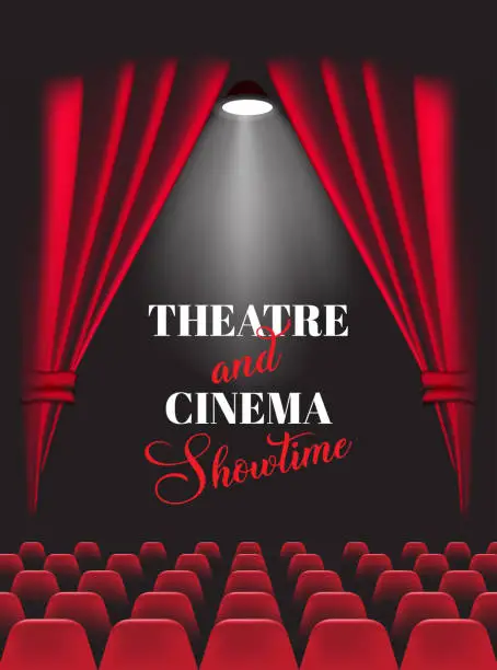 Vector illustration of the theater and cinema