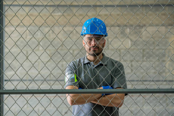 istock Portrait of a warehouse worker man 1210559366