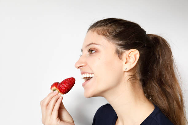 istock Healthy eating red strawberries slim figure 1210562562