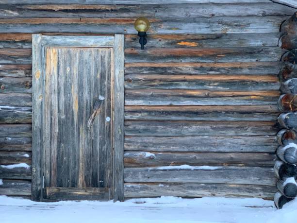 Old wood cabin door.  Canon 5D Mk2.  Please visit my lightbox for more similar photos