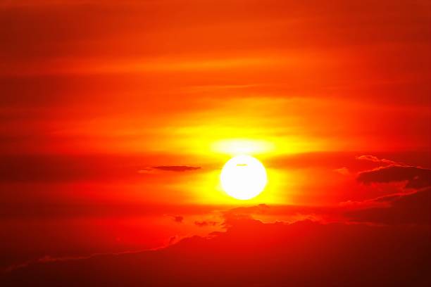 istock Sunset sky orange sky red cloud outdoor summer nature backgound 1210565717
