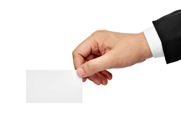 istock note paper card blank sign hand holding businessman suit 1210567800