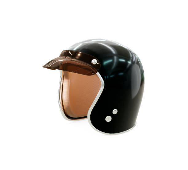 Isolated Iridescent Racing Helmet with Thumbs Up Sticker