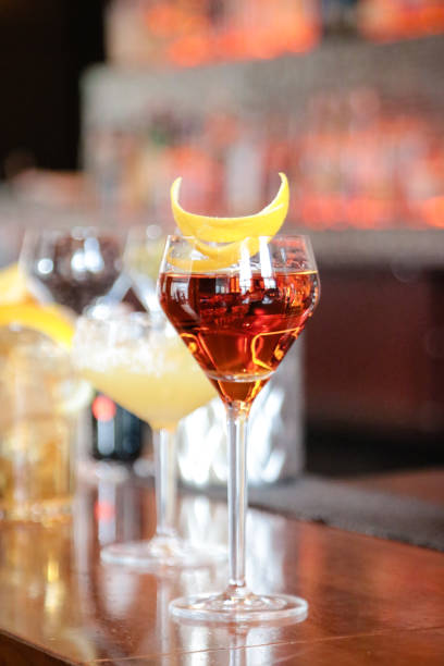 istock Cocktails on Bar Counter 1210568838