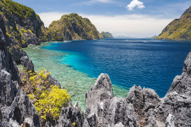 istock El Nido, Palawan, Philippines. Tapiutan strait view from Matinloc island viewpoint. Bacuit Archipelago 1210569667