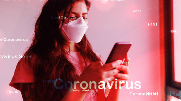 istock Coronavirus 2019-nCov novel coronavirus concept motion background, patience with protective mask. coronavirus dangerous flu. 1210576560