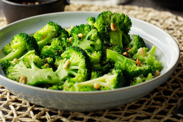 istock Healthy Vegan broccoli salad with pine nuts 1210578462