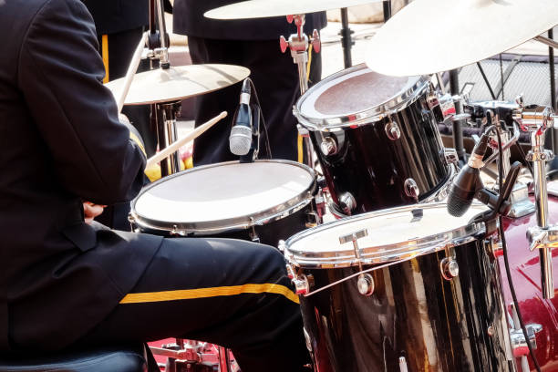 istock drummer and details at open air concert 1210589449