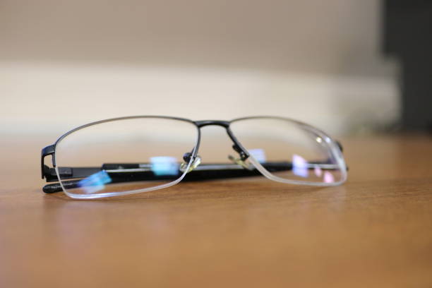 istock Glasses are on the office desk. 1210589860