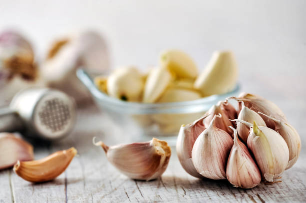 istock Garlic fresh raw health food. 1210591022