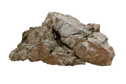 Angular split in a large boulder.