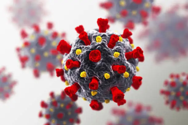 Coronavirus. COVID-19. 3D Render