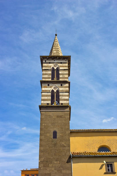 istock Church bell tower in Viterbo, Italy 1210596313