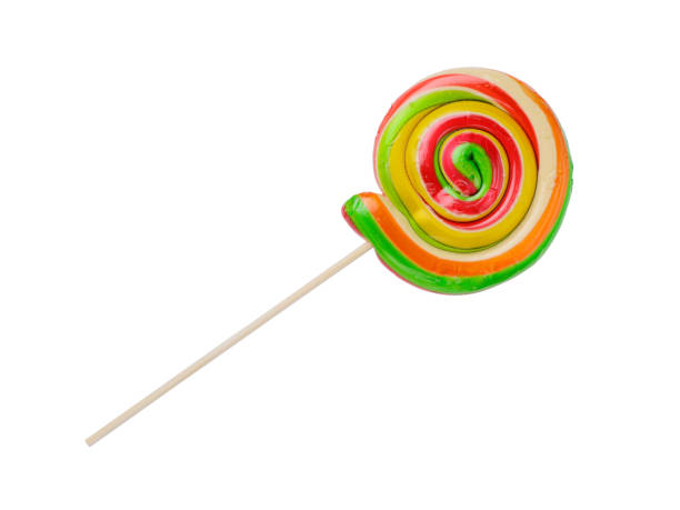 istock Christmas lollipop spiral shape isolated on white background 1210600288