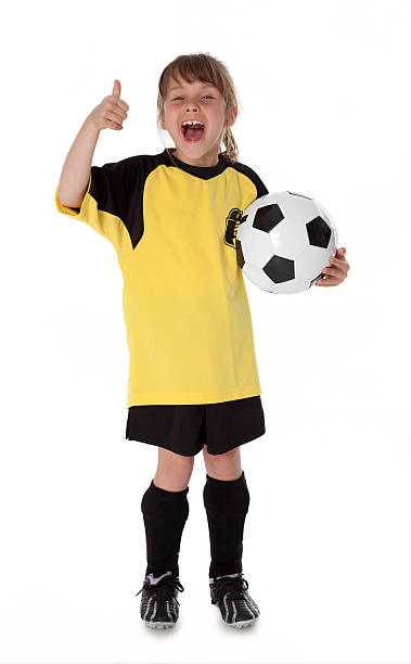 Cute Little Soccer Player stock photo