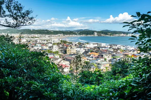 View of Kamakura bay  Japan