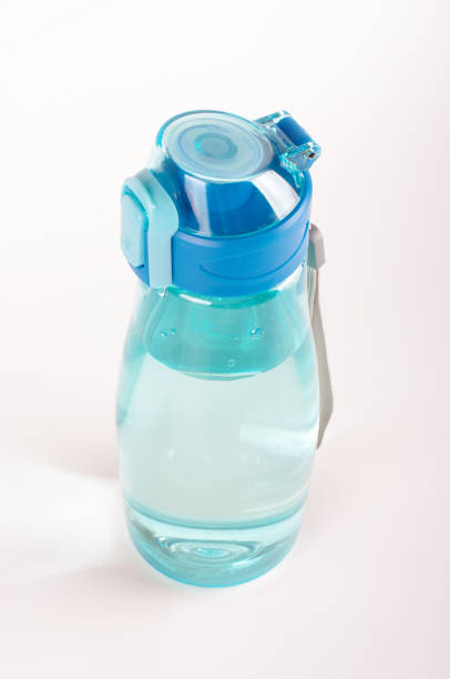 istock Plastic water bottle isolated on the white background 1210621002