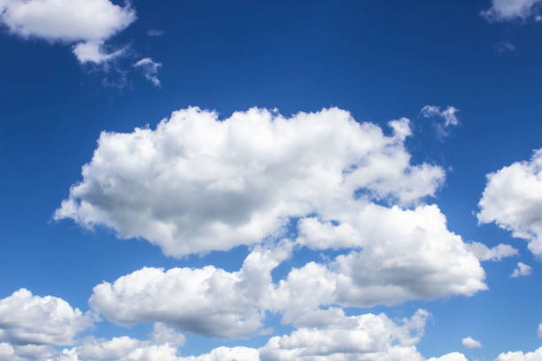 istock Cloud in the blue sky. A beautiful clouds against the blue sky background. Beautiful cloud pattern in the sky. 1210621903